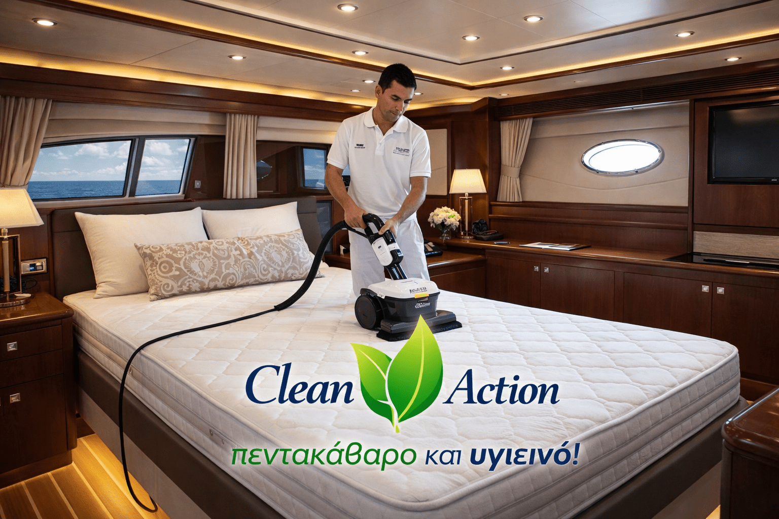 Καθαρισμός στρωμάτων σε σκάφη