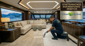 Οικολογικός βιοκαθαρισμός σκαφών - μοκετών
