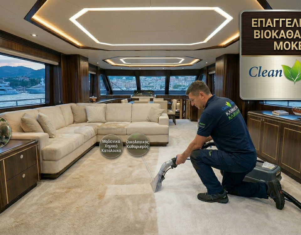 Οικολογικός βιοκαθαρισμός σκαφών - μοκετών