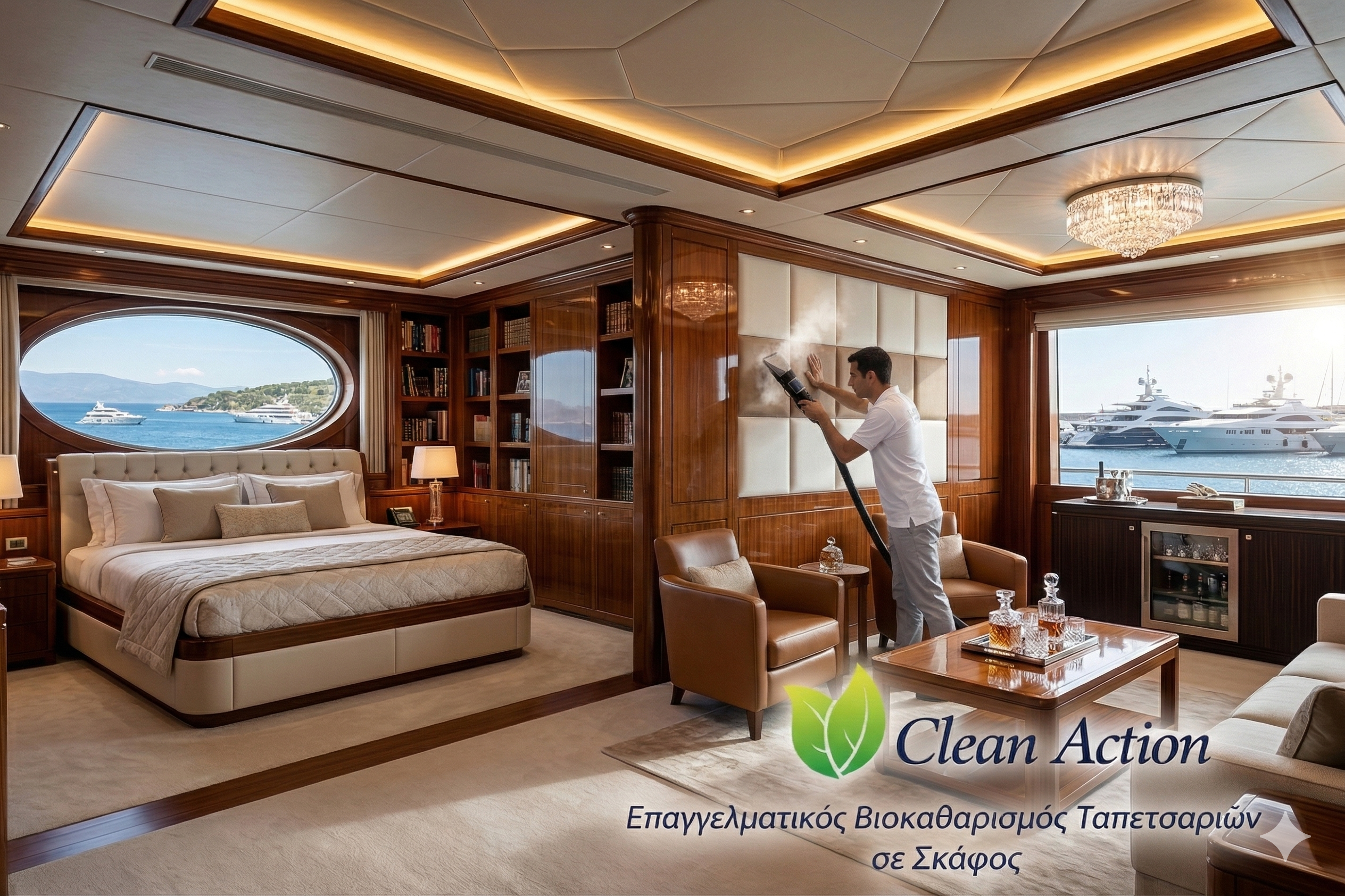 Βιοκαθαρισμός Ταπετσαριών Σκαφών & Yachts | VIP Φροντίδα