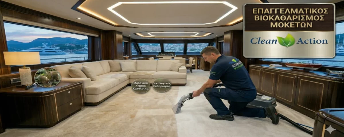 Οικολογικός βιοκαθαρισμός σκαφών - μοκετών