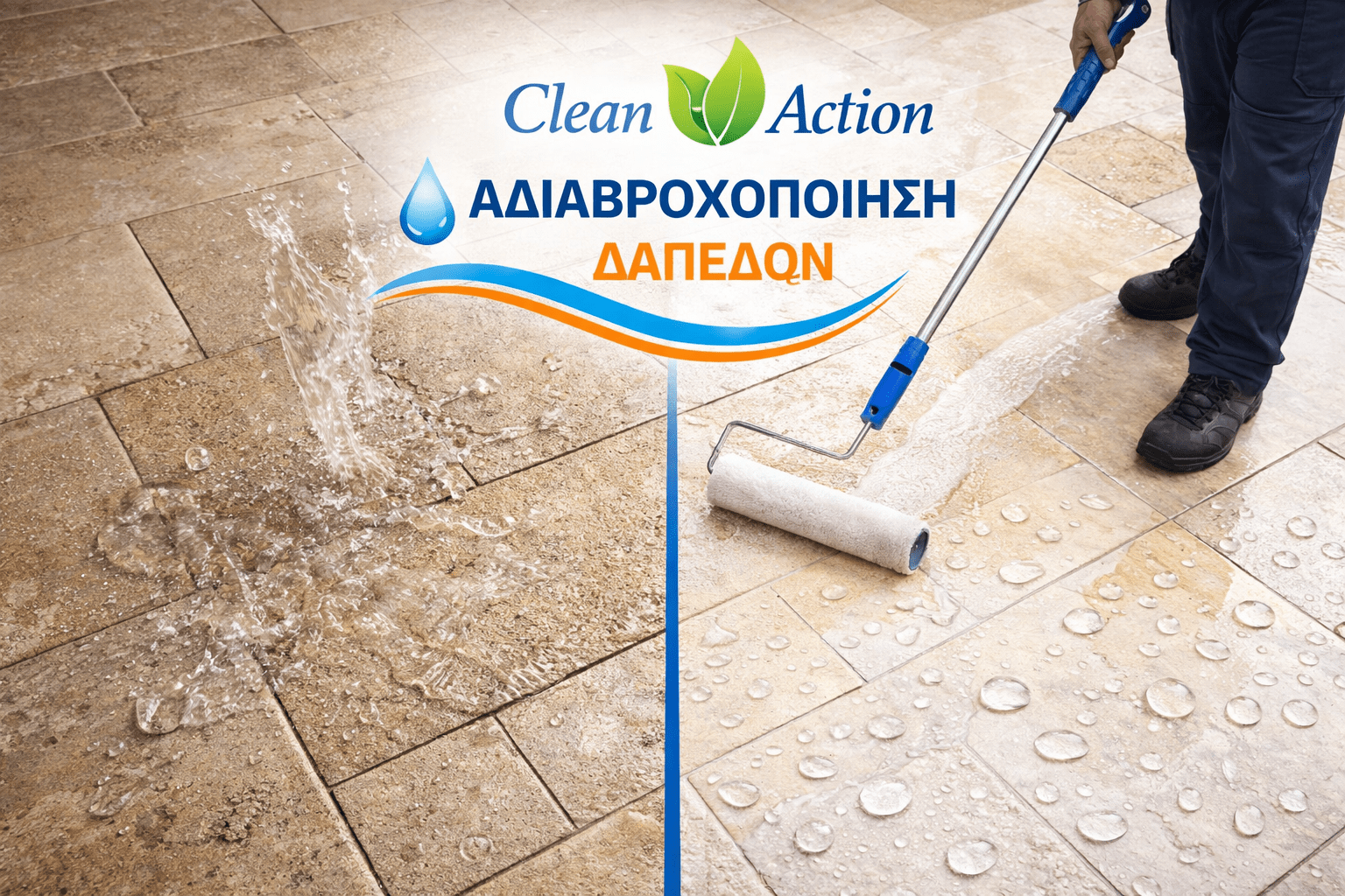 αδιαβροχοποίηση δαπέδων Αθήνα