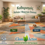 Βιοκαθαρισμός Χαλιών & Μοκετών Αθήνα