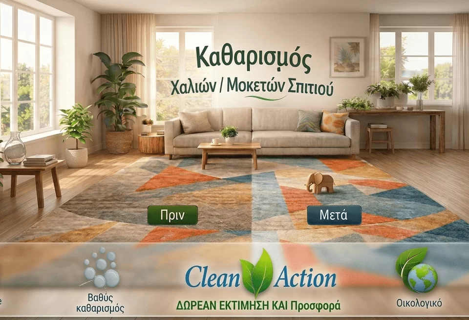 Βιοκαθαρισμός Χαλιών & Μοκετών Αθήνα
