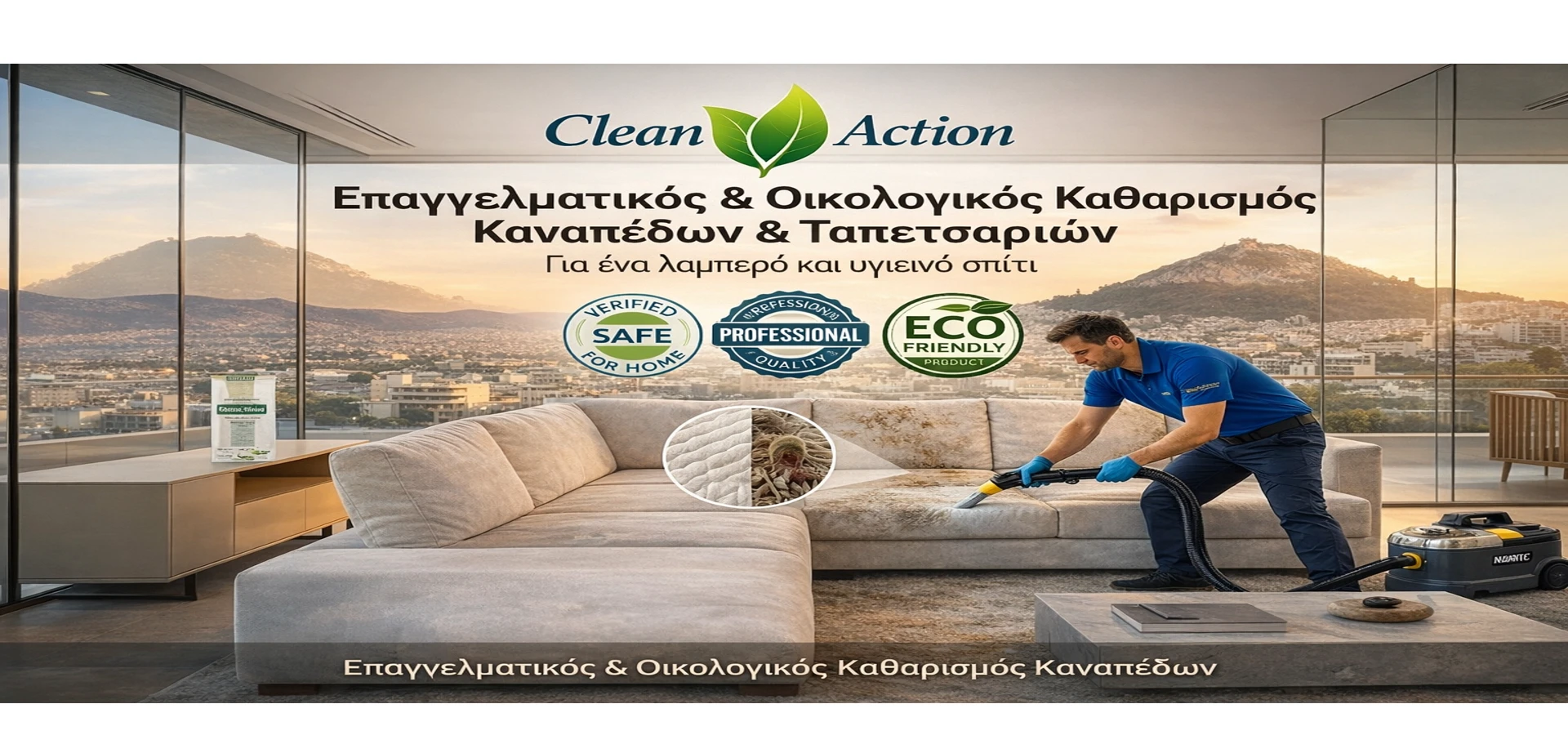 καθαρισμός σαλονιού Αθήνα