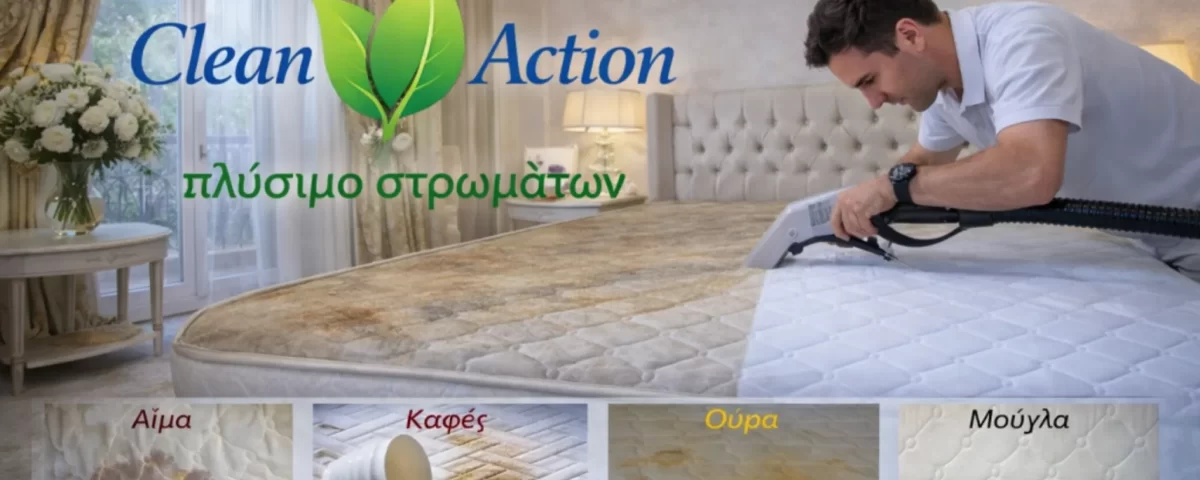 Πλύσιμο στρωμάτων.