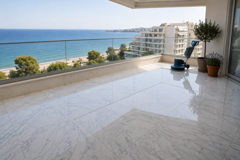 Καθαρισμός & Γυάλισμα Μαρμάρων και Μωσαϊκών – μετά (έργο 3)